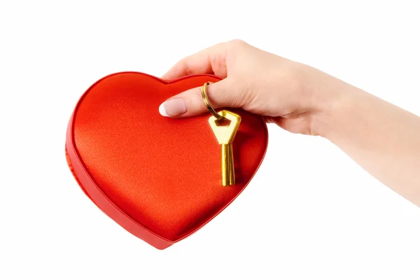 Ключ от женского сердца — стоковое фото