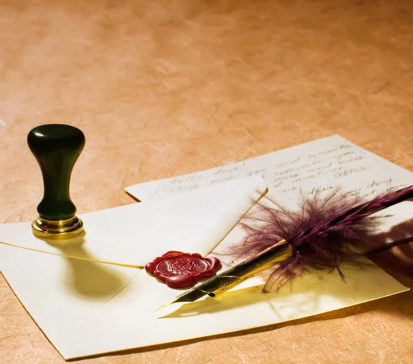 Old-fashioned letter — Stock Photo, Image