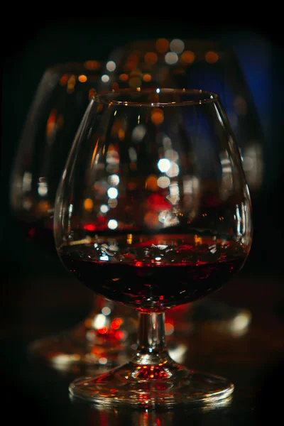 Brýle brandy — Stock fotografie