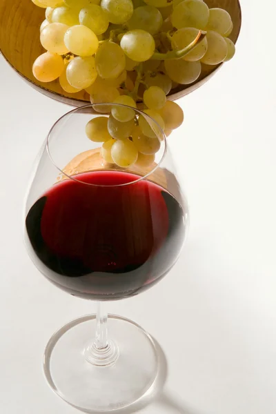 Vinho e uva — Fotografia de Stock