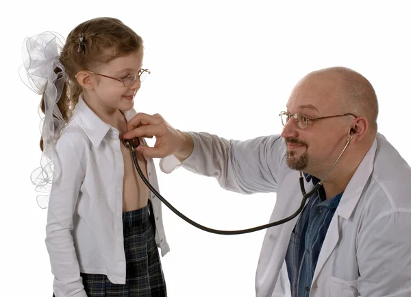 医者と子供 — ストック写真