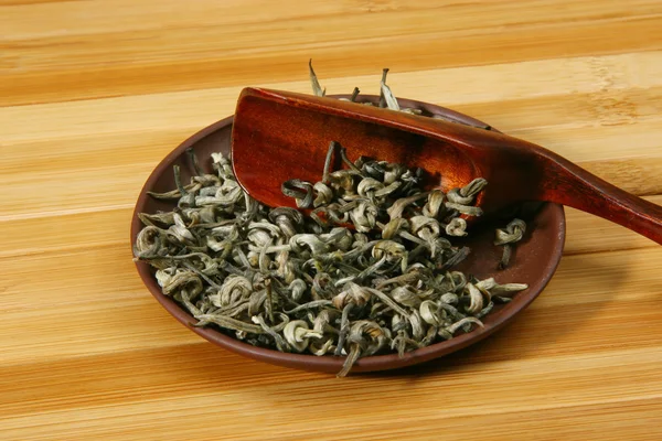 Foglie di tè verde — Foto Stock