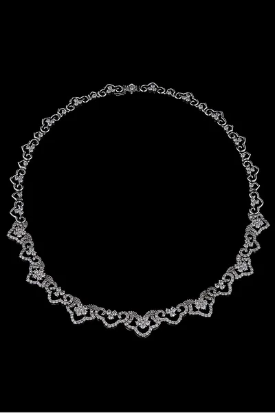 Necklace with diamonds — Stock Photo, Image