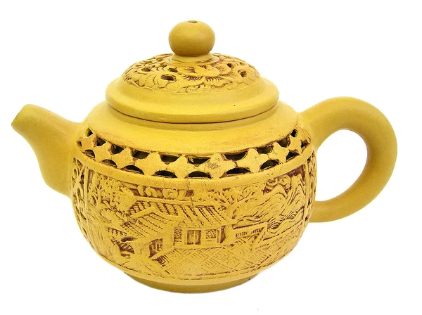 Clay ancient teapot — Stock Photo, Image
