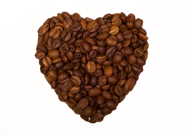 Corazón de café — Foto de Stock