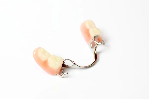 False Teeth (Denture, Crown, Bridge) — Stock Photo, Image