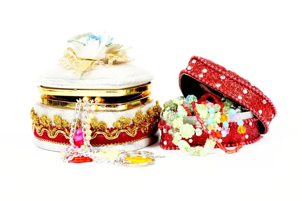 Caixa de presente de jóias de brinquedo — Fotografia de Stock