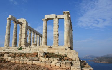 Temple of Poseidon near Athens, Greece clipart