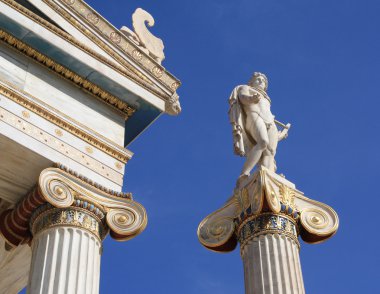 Apollo outside Academy of Athens. clipart