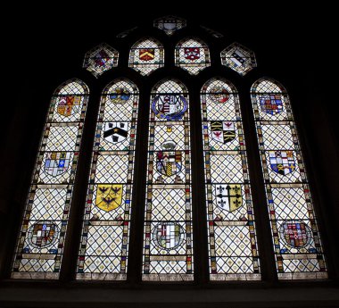 Stained Glass Window, Bath Abbey, UK clipart