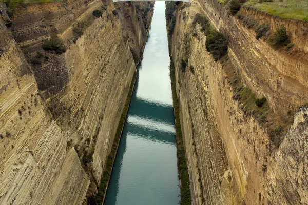 Canal de Corinto en Grecia — Foto de Stock