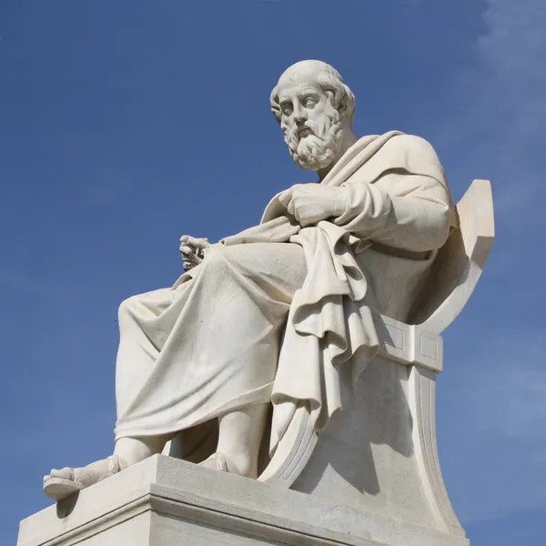 Statua di Platone ad Atene, Grecia — Foto Stock