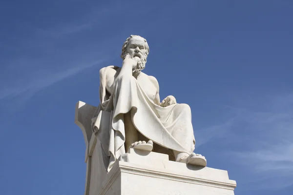 Statua dell'antico filosofo greco Socrate Fotografia Stock