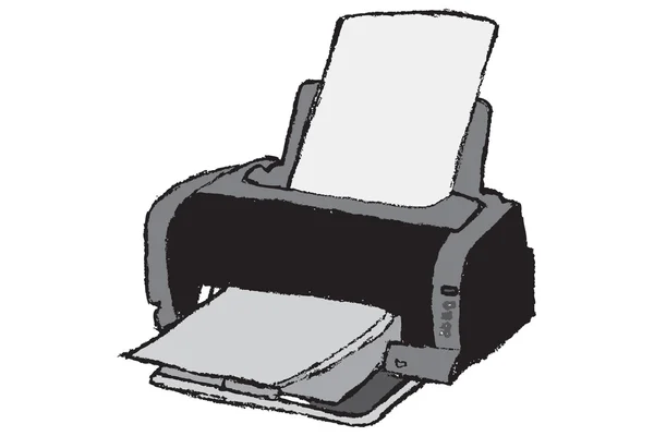 Szorstki drukarka — Zdjęcie stockowe