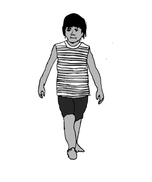 Yürüyen çocuk — Stok fotoğraf