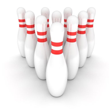 Symbol of bowling clipart