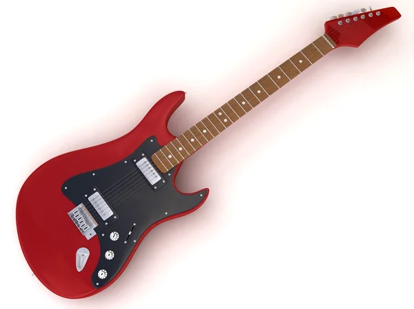Gitar kırmızı — Stok fotoğraf