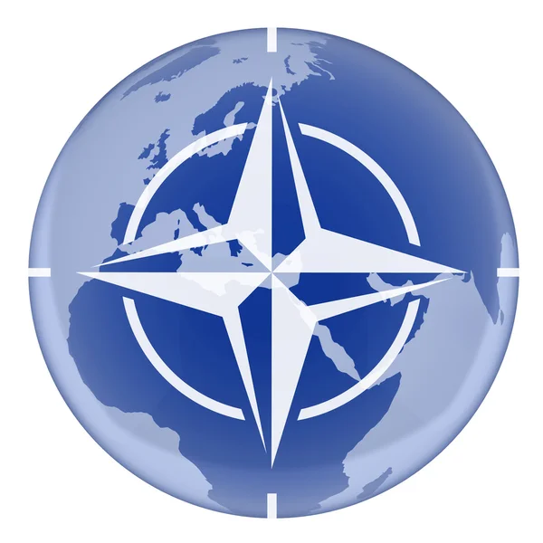 НАТО і землі — стокове фото