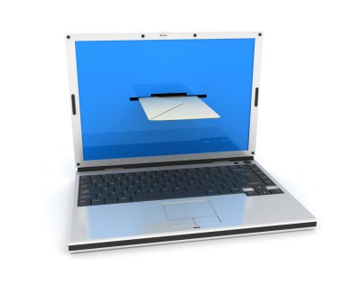 Laptop-mail clipart