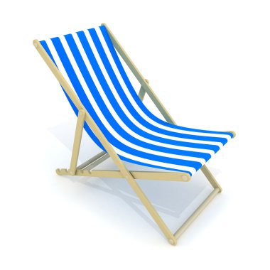 Beach bed blue clipart