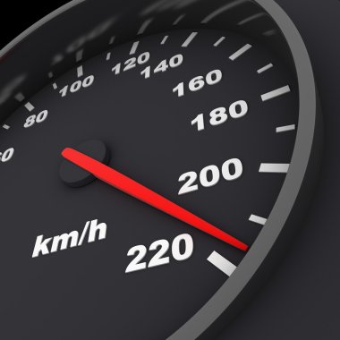 Speedometer black clipart