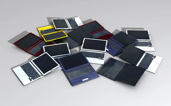 Laptops colina —  Fotos de Stock