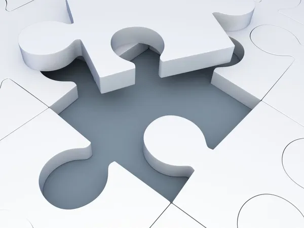 Jigsaw-puzzle — Stock Photo, Image