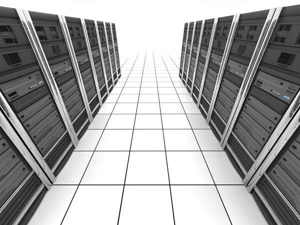 Serverruimte (bovenaanzicht)) — Stockfoto