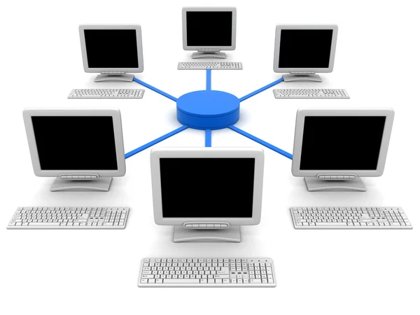 Computadores de rede — Fotografia de Stock