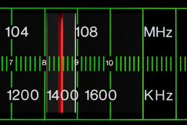 Vintage radyo alıcısı