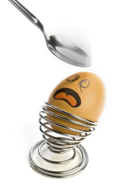 Comical egg clipart