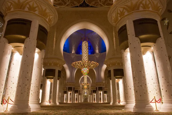 Şeyh zayed camii Abu dhabi 'de, uae — Stok fotoğraf