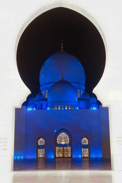 Şeyh zayed camii Abu dhabi 'de, uae — Stok fotoğraf