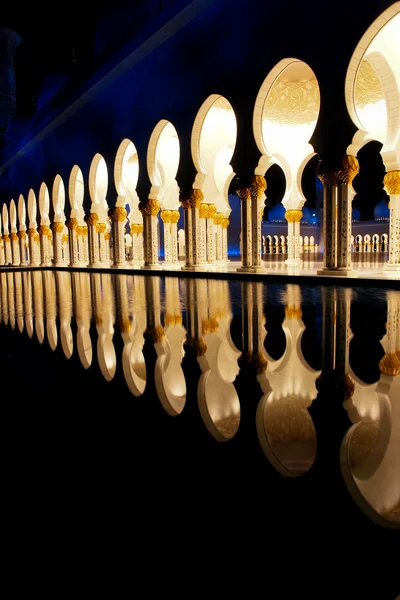 Шейх засмажив мечеть в абу дабі, уе Стокове Фото