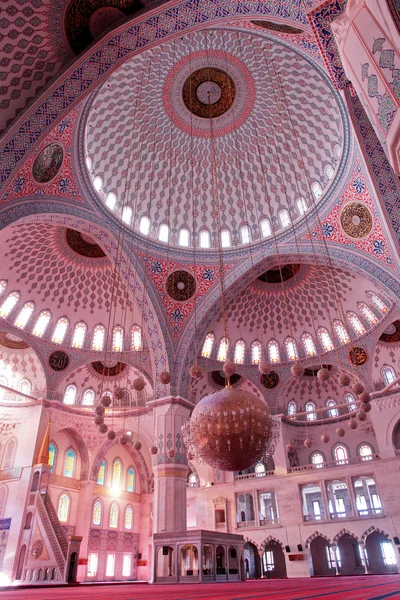 Ankara - kocatepe mosque - inomhus Royaltyfria Stockfoton
