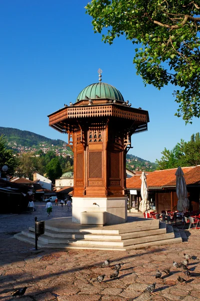 Історичний джерело в Сараєво Стокове Фото