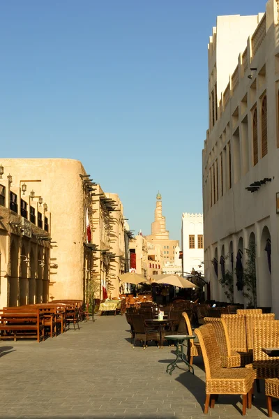 Doha, Qatar - Old souk Royaltyfria Stockfoton
