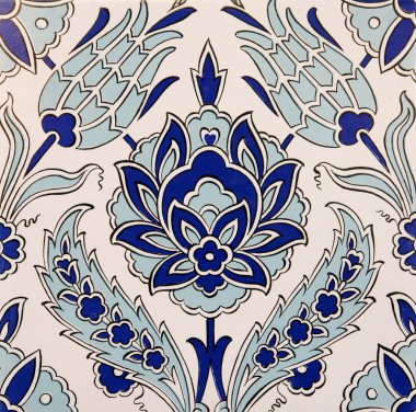 Turkish tiles clipart