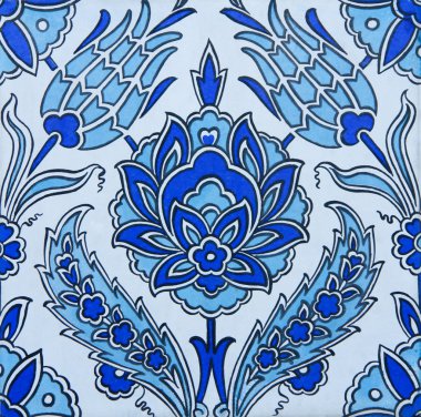 Turkish tiles clipart