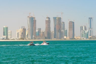 Doha - The capital city of Qatar clipart