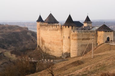 Castle - Khotin, Ukraine clipart