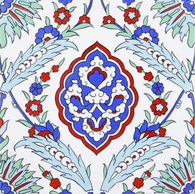 Turkish tile background clipart