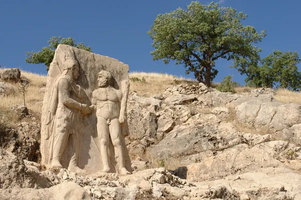 Statues on Mount Nemrut Turkey — Stock Photo, Image