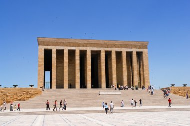 Mausoleum of Ataturk in Ankara Turkey clipart