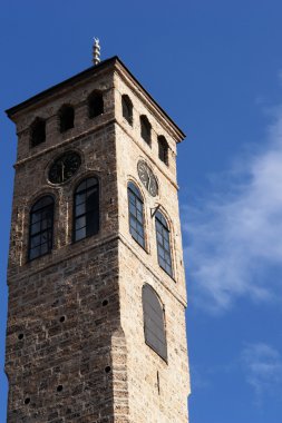 Watch tower detail in Sarajevo, Bosnia clipart