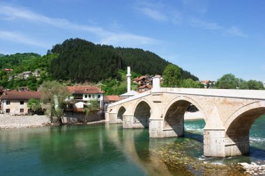 Historic bridge in Bosnia and Herzegovin clipart