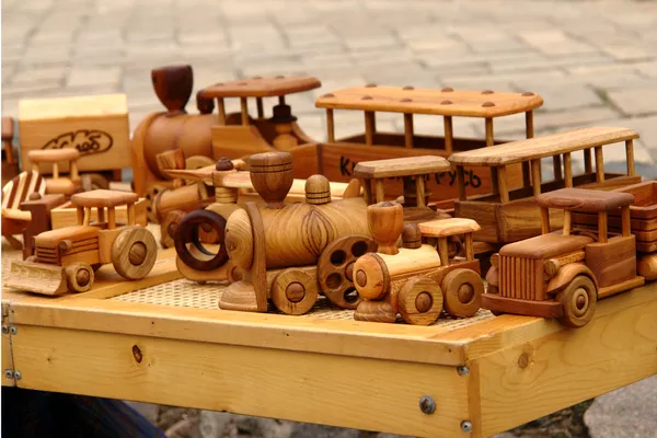 Dřevěné hračky — Stock fotografie