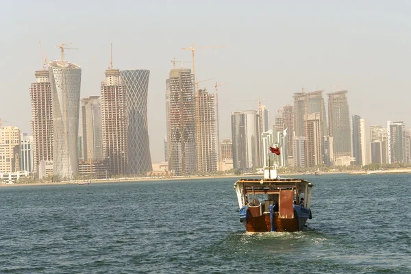 Kapitał miasta Ad-Dauha, Katar Zdjęcie Stockowe