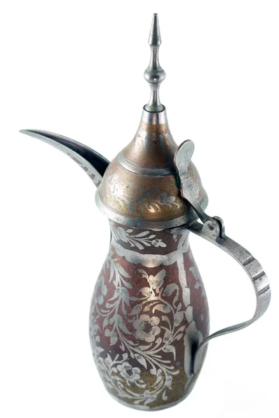Arabiska coffe pot - isolerade Royaltyfria Stockbilder
