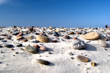 Stones in the sand clipart